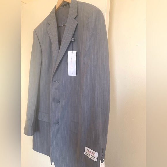 EMMANUEL UNGARO Men’s (Italian Import) Worsted Wool Suit Jacket-Sz 44XL/36 Grey